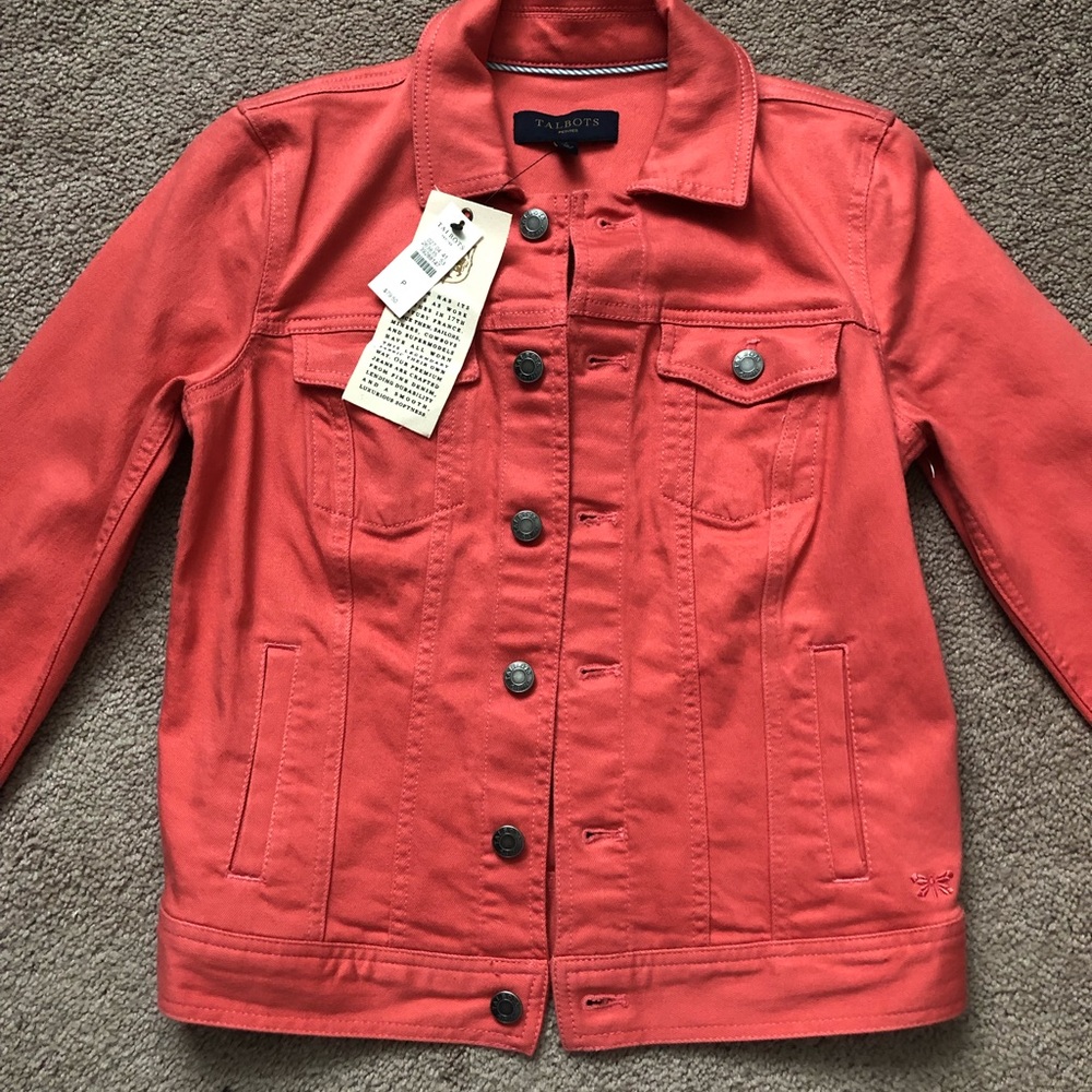 NWT Talbots Petite Denim Jacket